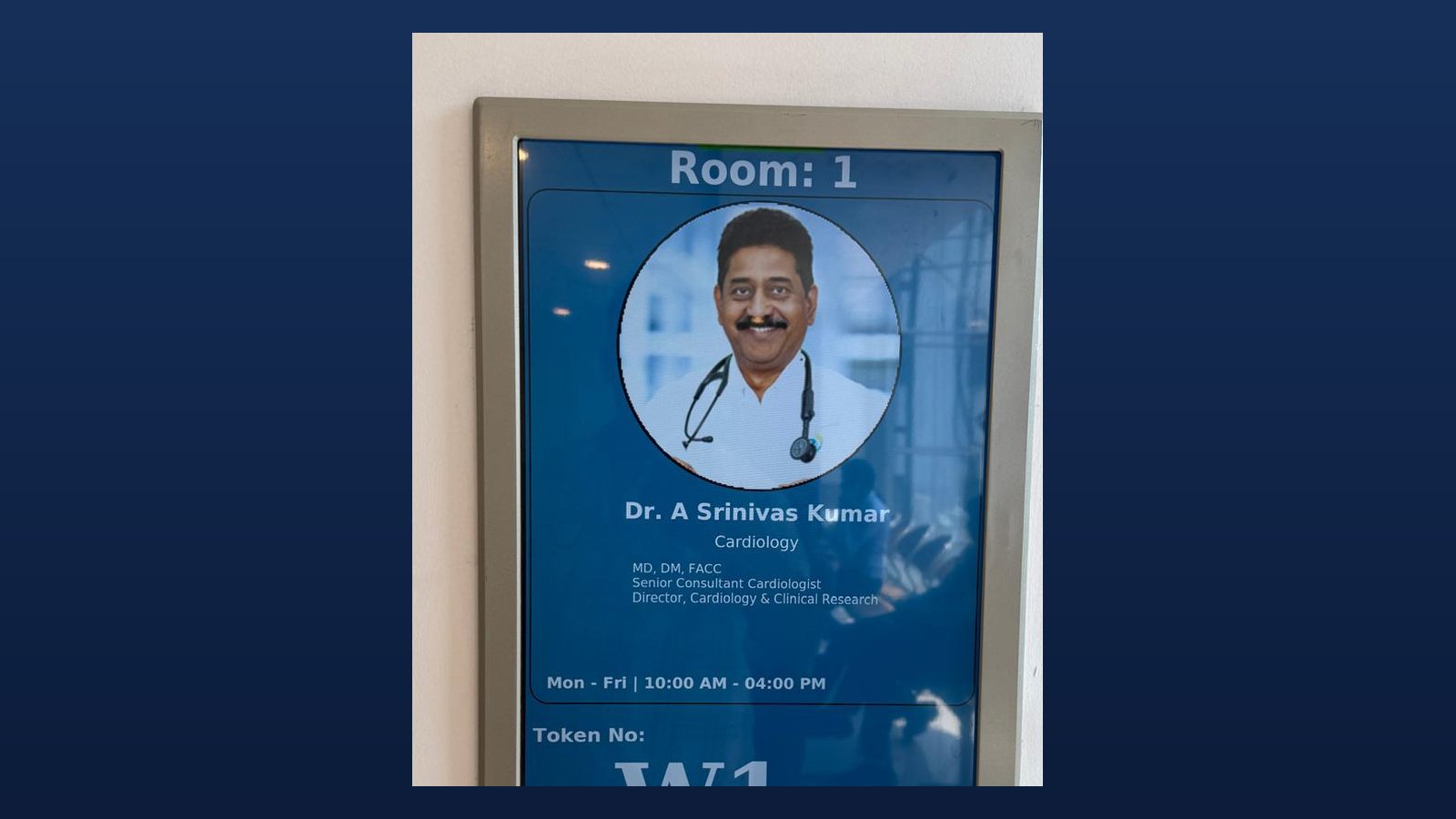 Dr. A. Sreenivas Kumar - Cardiologist